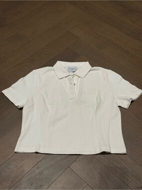 Outdoor Voices White Polo Shirt